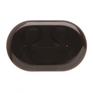 Logo trade advertising products picture of: Light up logo TWS earbuds in charging case